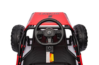 24 Volt Elektrische Kinderbuggy, Rubberen Banden, Kunstleder Zitje!