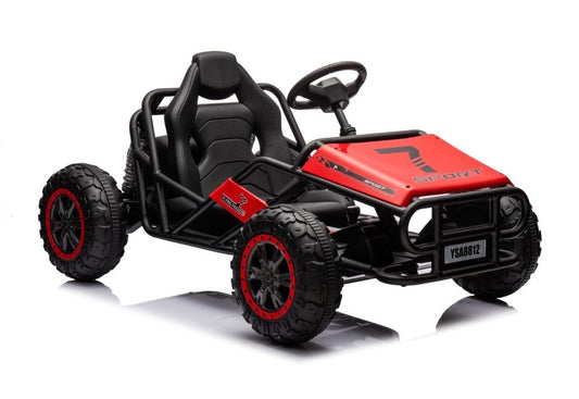 24 Volt Elektrische Kinderbuggy, Rubberen Banden, Kunstleder Zitje!
