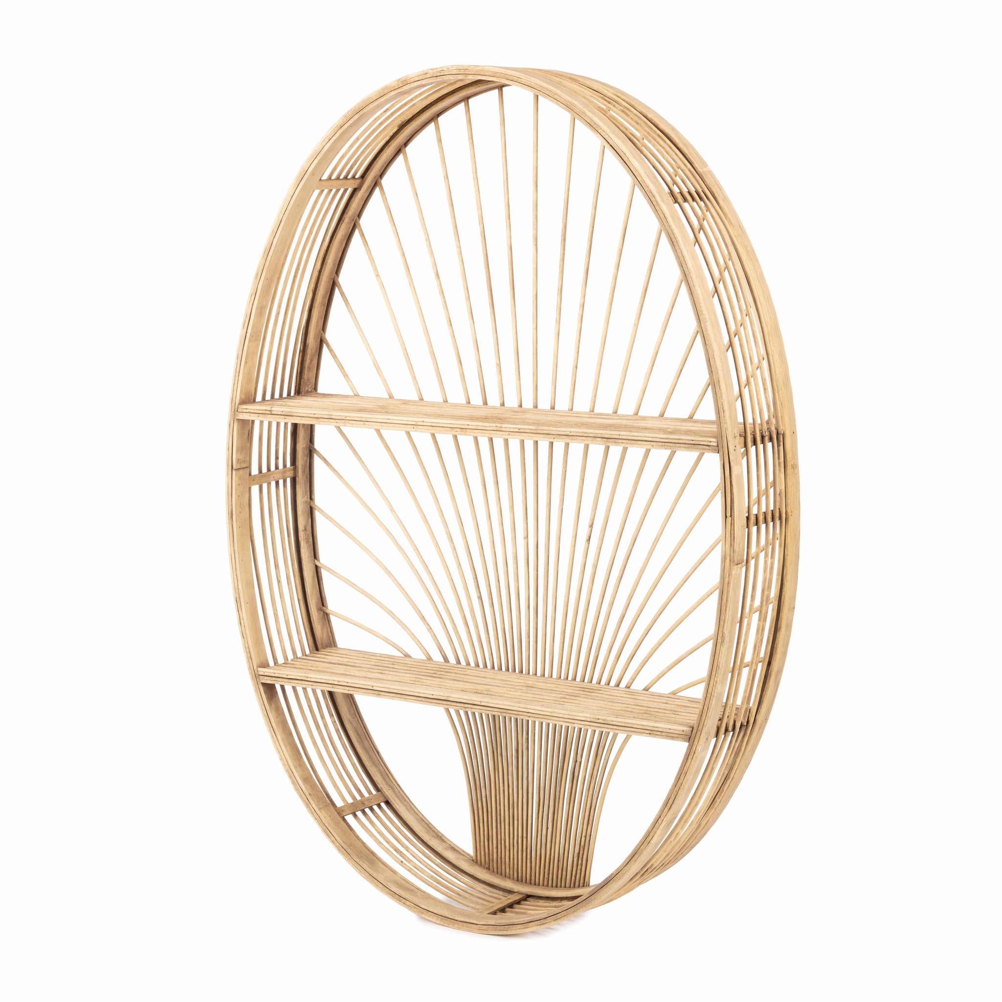 KidsDepot Messa wandrek – rotan wandplank in boho-stijl, naturel