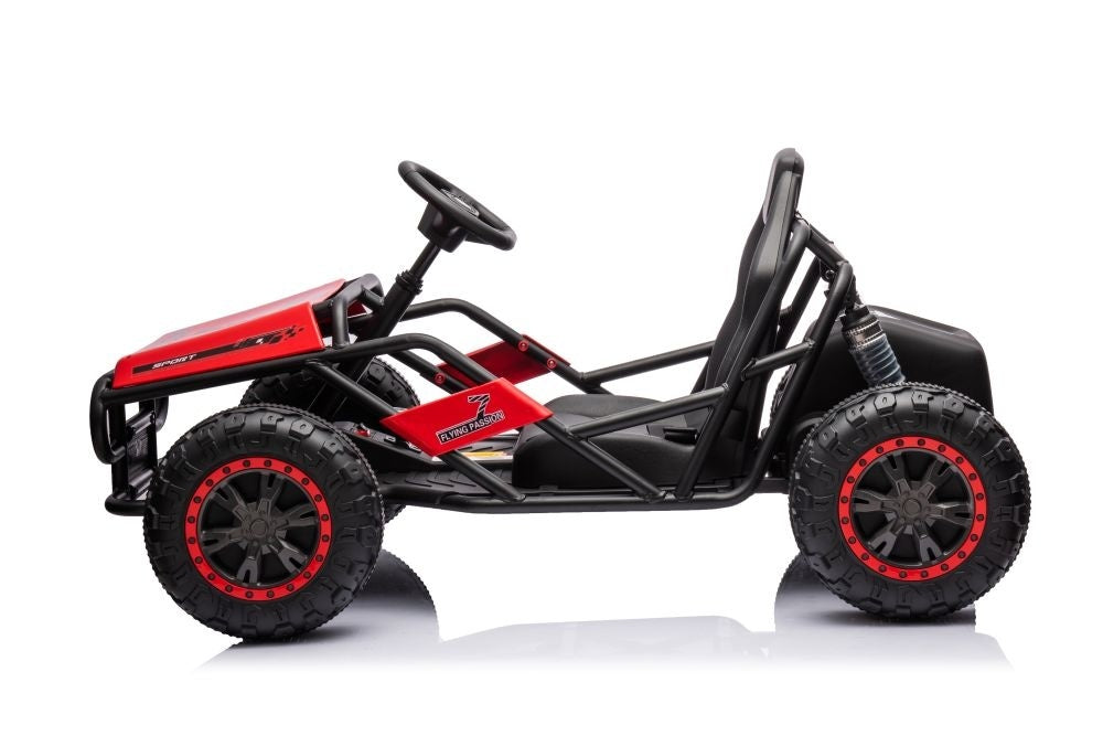 24 Volt Elektrische Kinderbuggy, Rubberen Banden, Kunstleder Zitje!