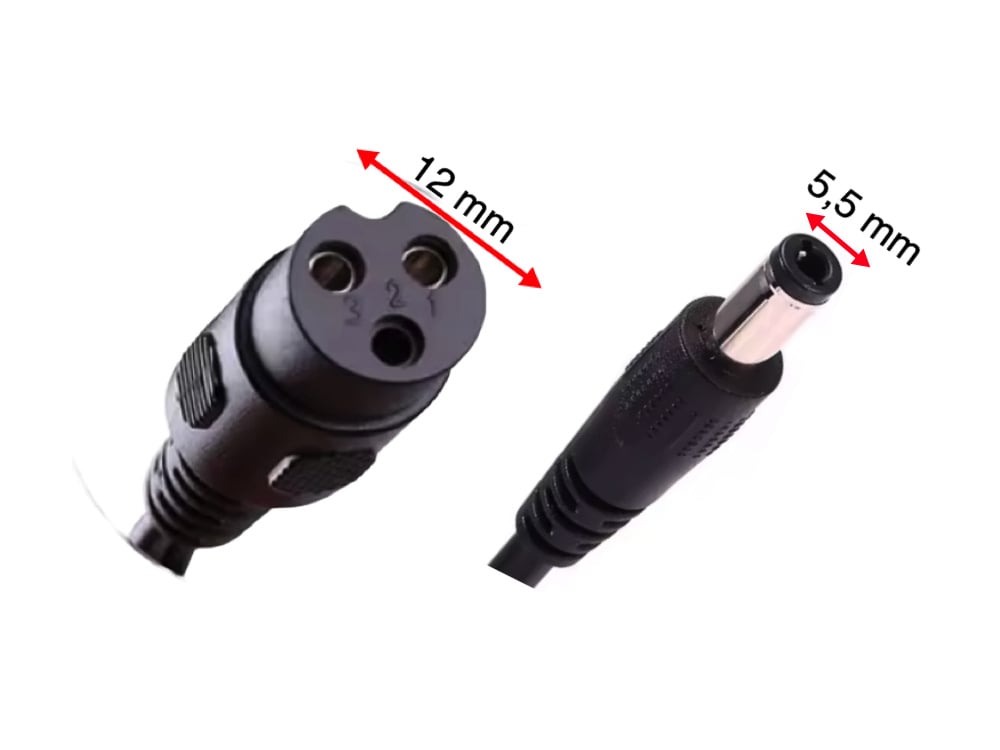 48 Volt 2Ah Oplader, Gx16 3-Gats + Ronde Aansluiting Voor Loodaccu's
