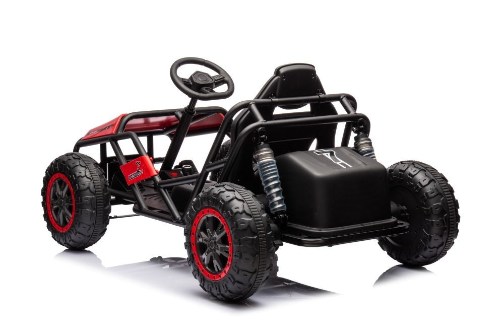 24 Volt Elektrische Kinderbuggy, Rubberen Banden, Kunstleder Zitje!