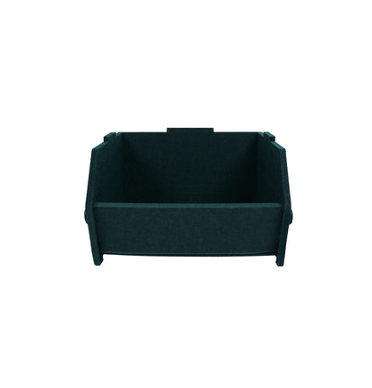 KidsDepot Mason opbergbak – stapelbare opbergmand van PETvilt in groen | Duurzaam & trendy design