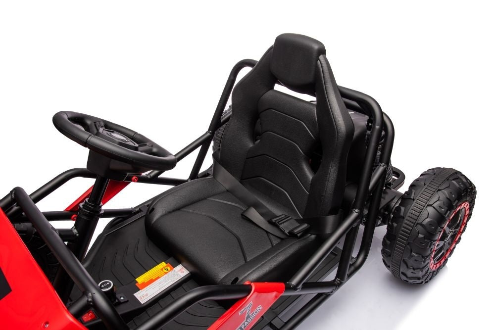 24 Volt Elektrische Kinderbuggy, Rubberen Banden, Kunstleder Zitje!