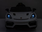 Porsche Spyder Rs, 12 Volt Kinder Accu Auto, Rubberen Banden, Leder Zitje En Meer!