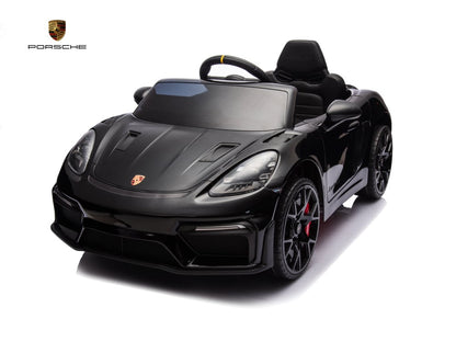 Porsche Spyder RS 12V kinderauto – voorkant met LED-verlichting