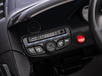 Porsche Spyder RS 12V kinderauto – luxe elektrische sportwagen met Lithium-accu, rubberen banden & leren zitje | Kiddoplay