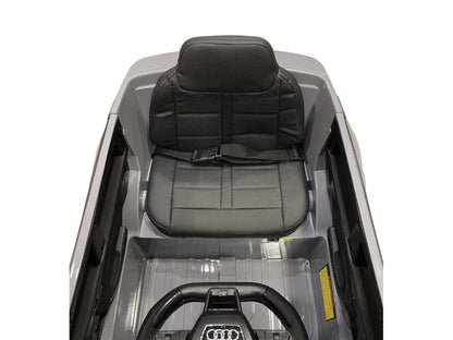 Audi RS6 12V elektrische kinderauto – rubberen banden, leder zitje & afstandsbediening | Kiddoplay