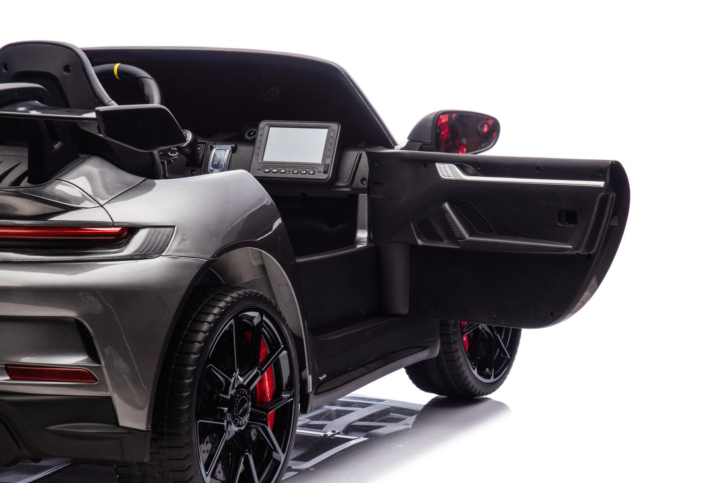 Porsche 911 GT3 24V kinderauto – luxe 2-persoons elektrische sportwagen met rubberen banden & leren stoelen | Kiddoplay