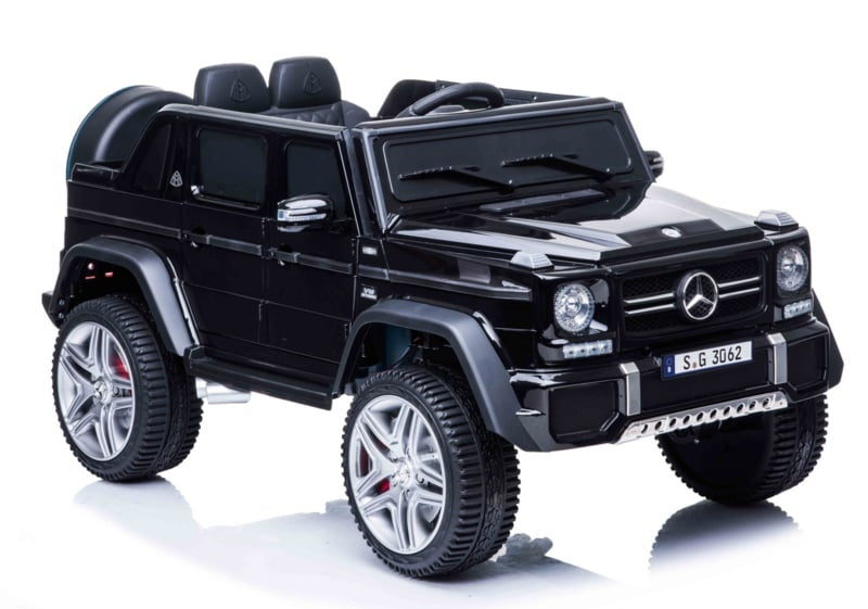 Mercedes G650 elektrische kinderauto – zijaanzicht met hoogglans lak
