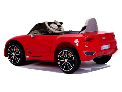 Bentley EXP12 12V kinderauto – luxe elektrische cabrio met leren stoel, rubberen banden & afstandsbediening | Kiddoplay