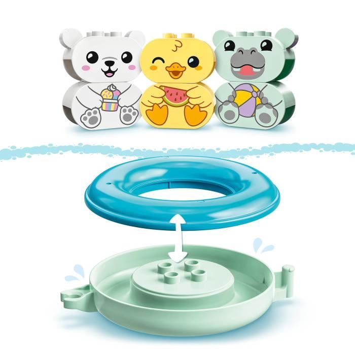 LEGO DUPLO Dierentrein – Drijvend Badspeelgoed | Leerzaam & Kleurrijk Speelplezier voor Peuters