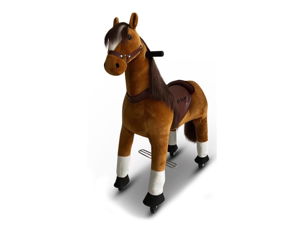 MY PONY by Rollzone – Maat M Bruin – Rijdend speelgoed paard voor kinderen