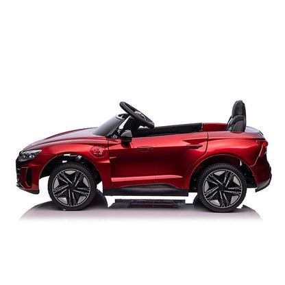 Audi RS e-tron GT 12V elektrische kinderauto – luxe sportwagen met muziekmodule & rubberen banden | Kiddoplay