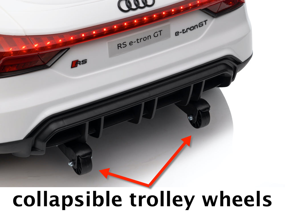 Audi RS e-tron GT 12V kinderauto – luxe elektrische sportwagen met muziekmodule & afstandsbediening | Kiddoplay