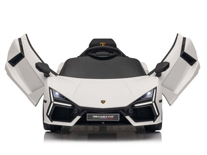 Lamborghini Revuelto 12V kinderauto – luxe elektrische sportwagen met rubberen banden, LED-verlichting & afstandsbediening | Kiddoplay
