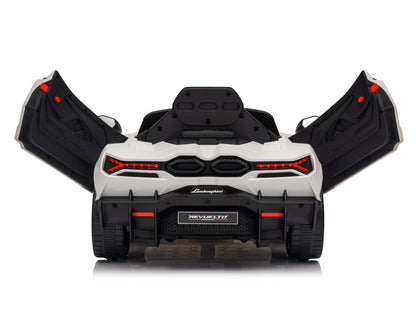 Lamborghini Revuelto 12V kinderauto – luxe elektrische sportwagen met rubberen banden, LED-verlichting & afstandsbediening | Kiddoplay