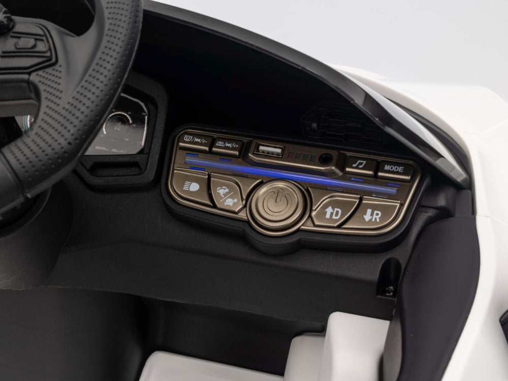 Lamborghini Revuelto 12V kinderauto – luxe elektrische sportwagen met rubberen banden, LED-verlichting & afstandsbediening | Kiddoplay