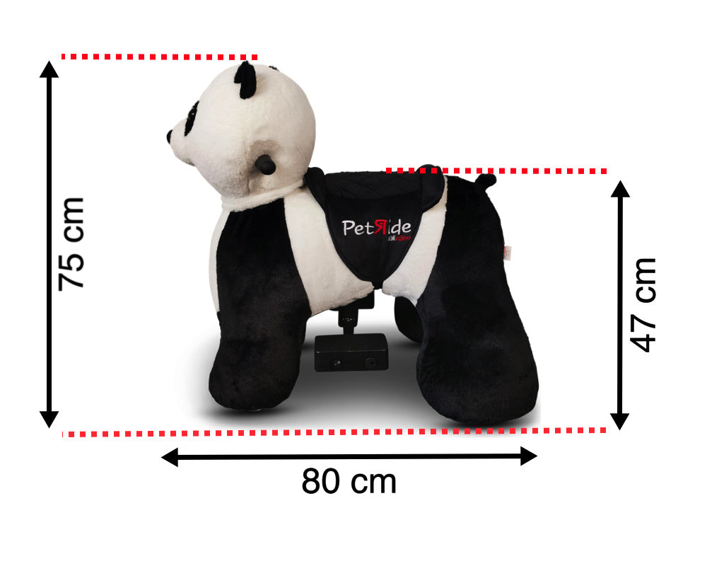 🐼 PetRide door Rollzone – Elektrisch Rijdende Panda (tot 7 jaar, 50 kg)