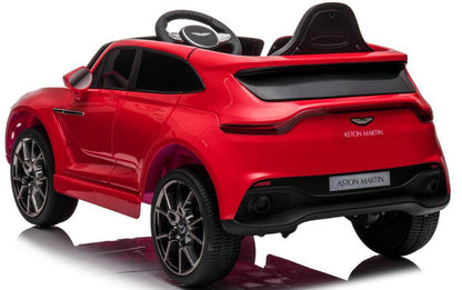 Aston Martin 12V kinderauto (rood) – elektrische kinderauto met rubberen banden, kunstleder zitje & afstandsbediening | Kiddoplay