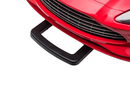 Aston Martin 12V kinderauto (rood) – elektrische kinderauto met rubberen banden, kunstleder zitje & afstandsbediening | Kiddoplay