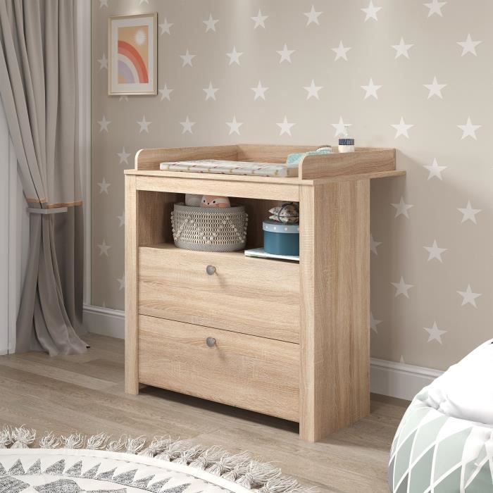 Trendteam OLIVIA Sonoma complete babykamer – bed + commode | Kiddoplay