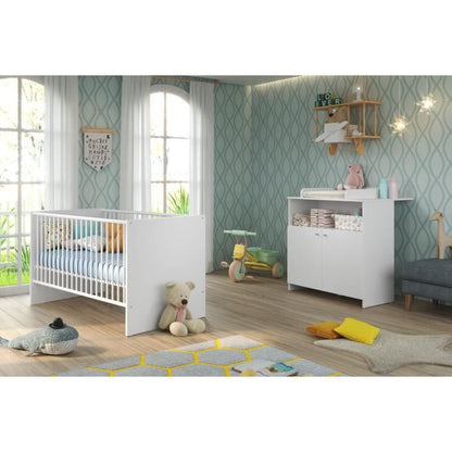 Trendteam NIKO babykamer – wit hout met eiken accenten