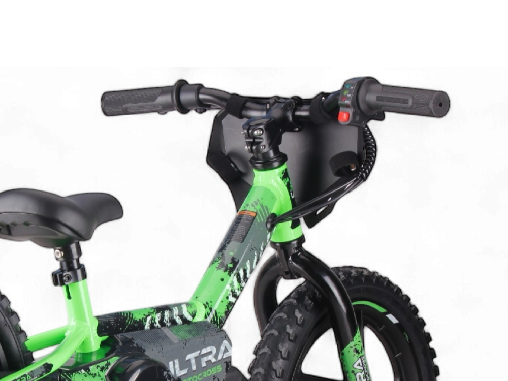 24 Volt Elektrische Balance Bike Met 16 Inch Wielen, Elektrische Motor - Groen
