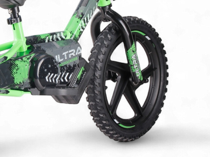 24 Volt Elektrische Balance Bike Met 16 Inch Wielen, Elektrische Motor - Groen