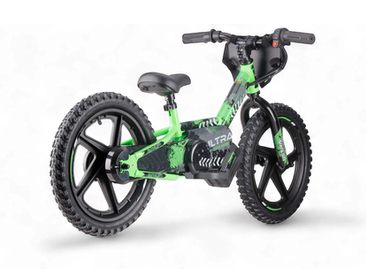 24 Volt Elektrische Balance Bike Met 16 Inch Wielen, Elektrische Motor - Groen