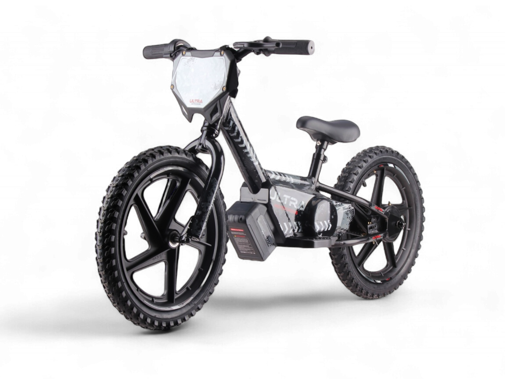 24 Volt Elektrische Balance Bike Met 16 Inch Wielen, Elektrische Motor - Zwart