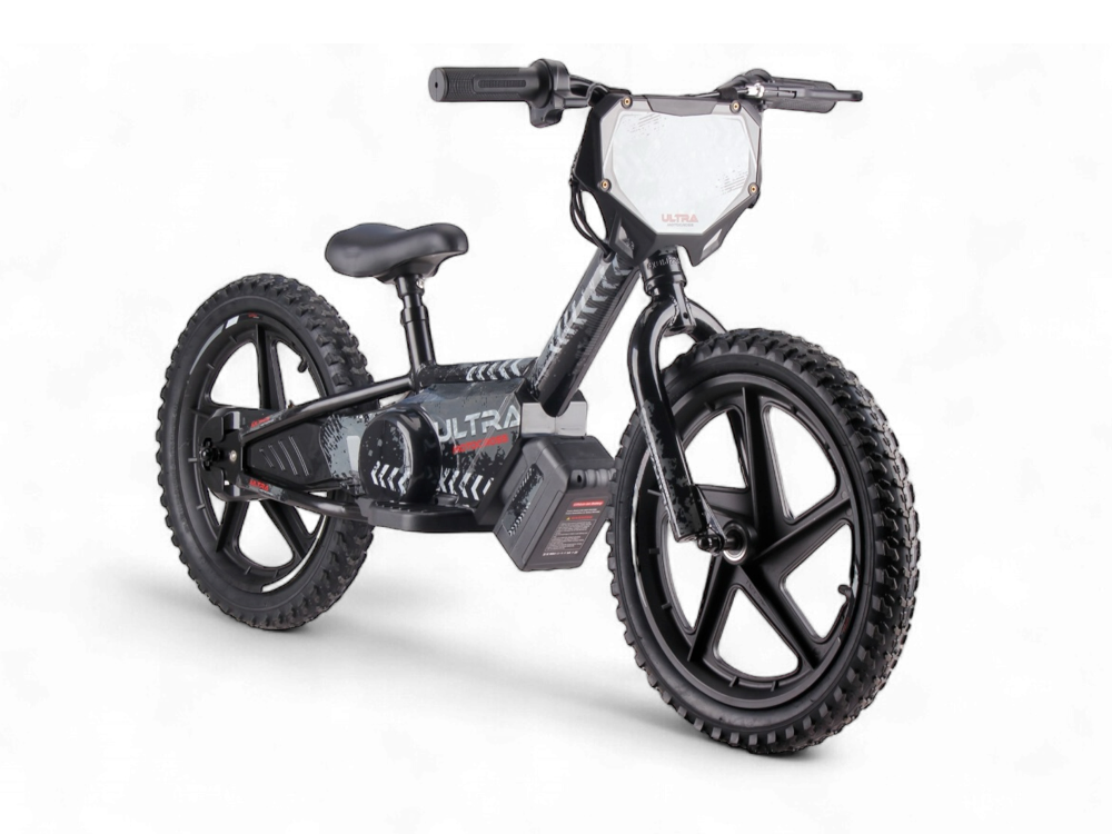 24 Volt Elektrische Balance Bike Met 16 Inch Wielen, Elektrische Motor - Zwart