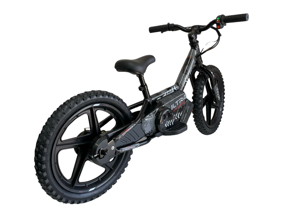 24 Volt Elektrische Balance Bike Met 16 Inch Wielen, Elektrische Motor - Zwart