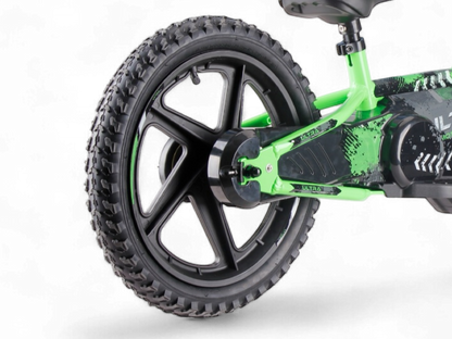 24 Volt Elektrische Balance Bike Met 16 Inch Wielen, Elektrische Motor - Groen