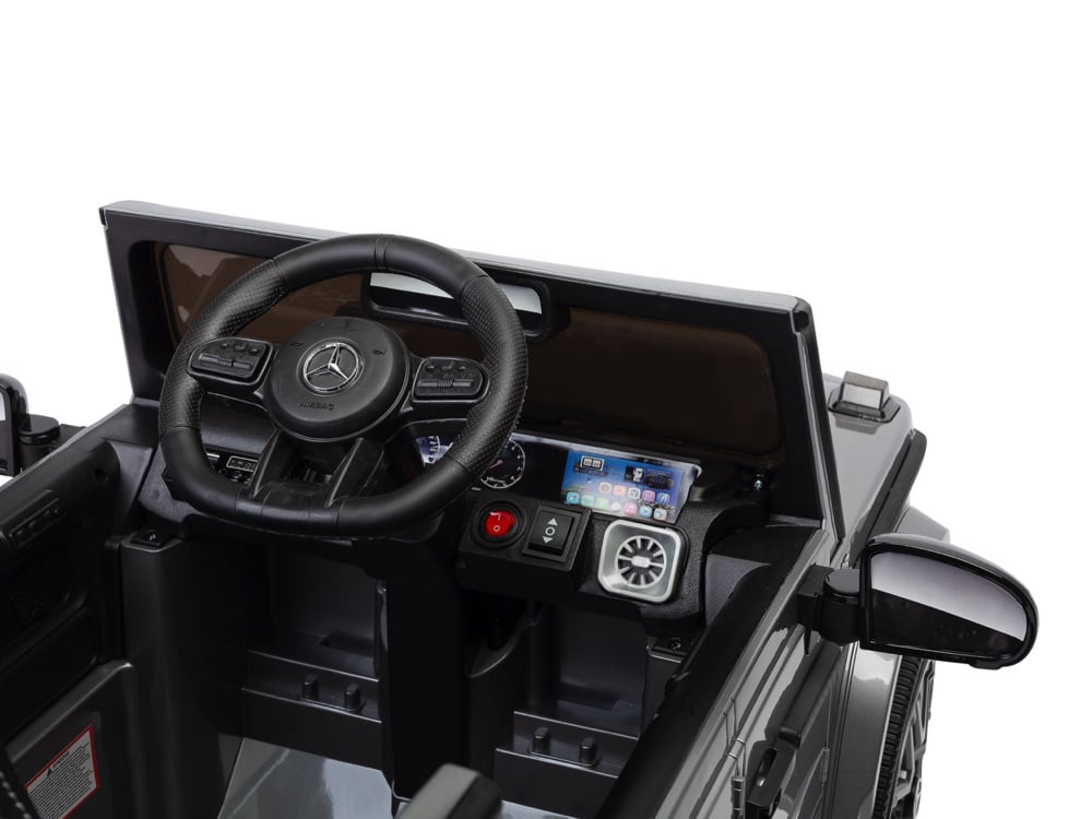 Mercedes G63 Amg, 12 Volt Kinderauto Met Lithium Accu, Rubberen Banden, Leder Zitting En Meer