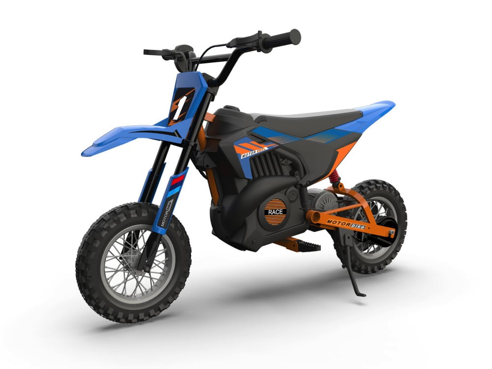 Crossmotor, 24 Volt Elektrische Kinder Motor Met Geveerde Wielen