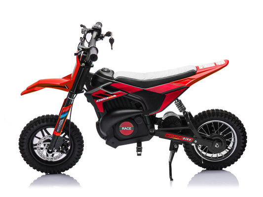 Crossmotor, 24 Volt Elektrische Kinder Motor Met Geveerde Wielen