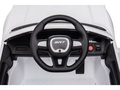 Dodge Challenger Srt, 12 Volt Elektrische Kinderauto, Leder Zitje, Rubberen Banden, Kinder Accu Auto!