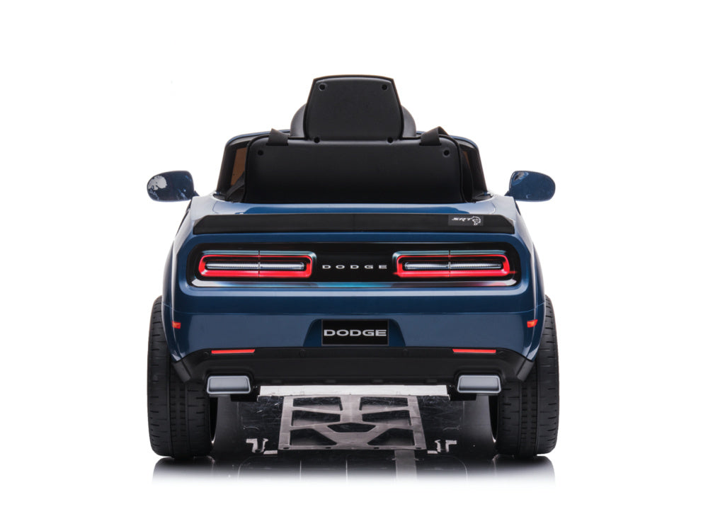Dodge Challenger Srt, 12 Volt Elektrische Kinderauto, Leder Zitje, Rubberen Banden, Kinder Accu Auto!