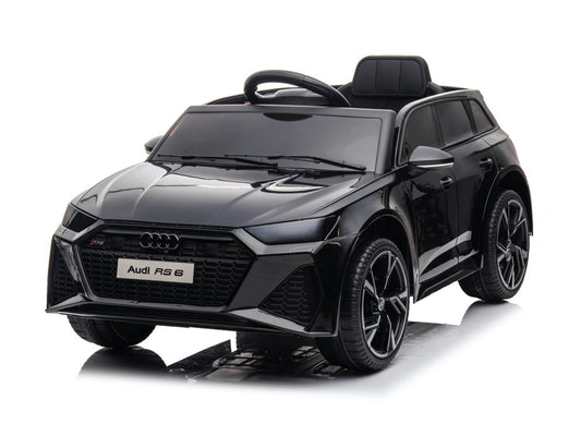 Audi Rs6,12 Volt Elektrische Kinderauto Met Rubberen Banden, Leder Zitje En Meer!