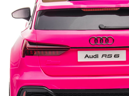 Audi Rs6,12 Volt Elektrische Kinderauto Met Rubberen Banden, Leder Zitje En Meer!