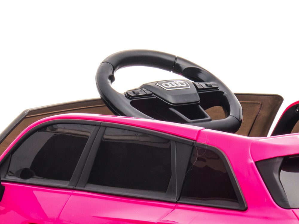 Audi Rs6,12 Volt Elektrische Kinderauto Met Rubberen Banden, Leder Zitje En Meer!