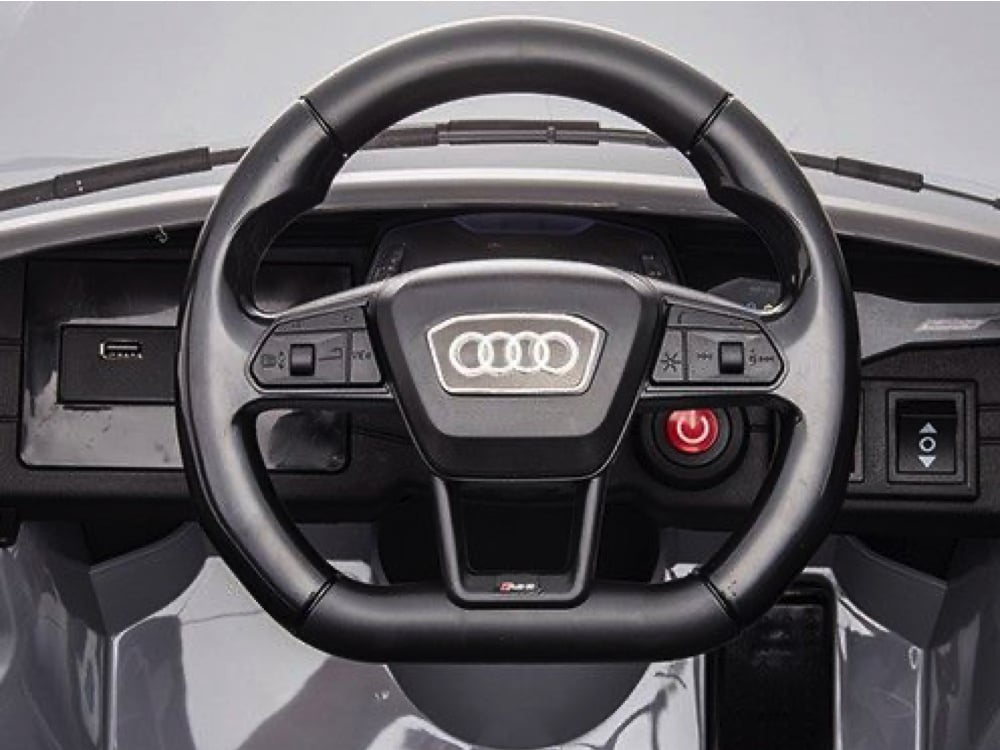 Audi Rs6,12 Volt Elektrische Kinderauto Met Rubberen Banden, Leder Zitje En Meer!