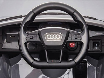Audi Rs6,12 Volt Elektrische Kinderauto Met Rubberen Banden, Leder Zitje En Meer!