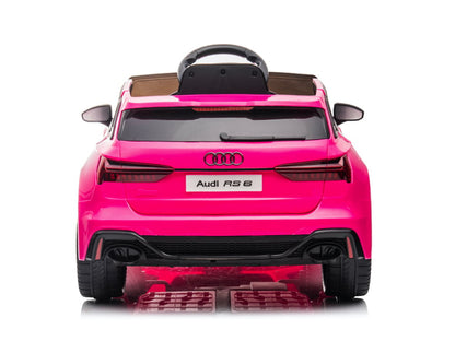 Audi Rs6,12 Volt Elektrische Kinderauto Met Rubberen Banden, Leder Zitje En Meer!