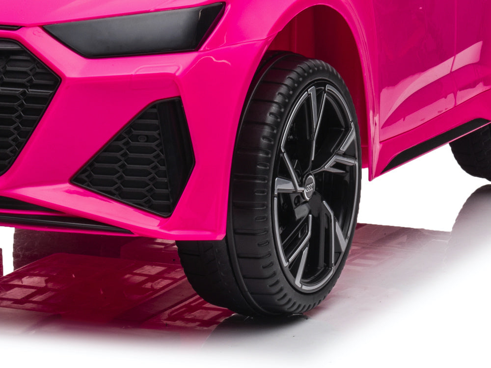 Audi Rs6,12 Volt Elektrische Kinderauto Met Rubberen Banden, Leder Zitje En Meer!