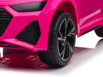 Audi Rs6,12 Volt Elektrische Kinderauto Met Rubberen Banden, Leder Zitje En Meer!