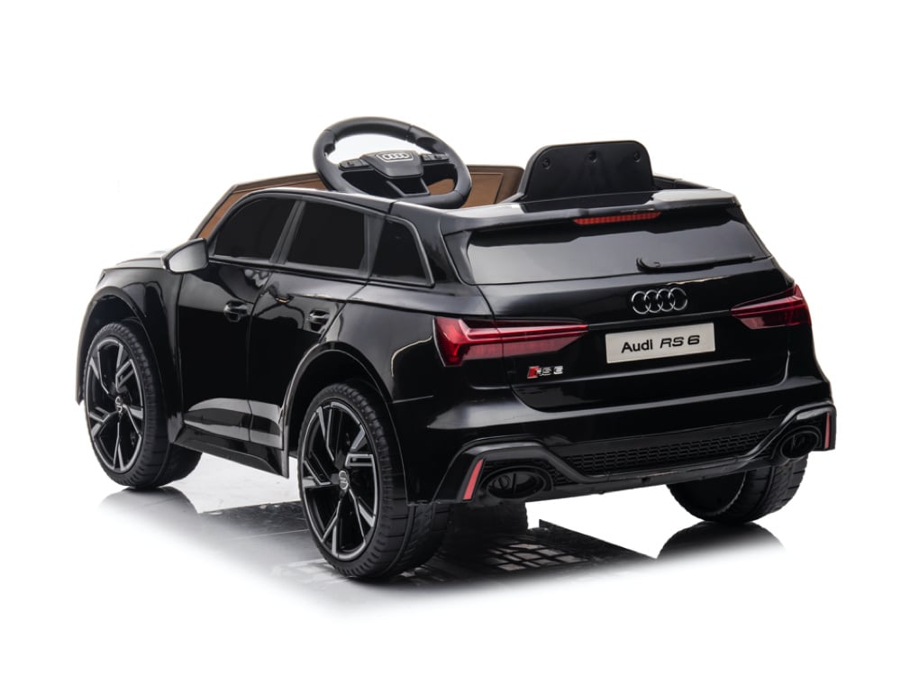 Audi Rs6,12 Volt Elektrische Kinderauto Met Rubberen Banden, Leder Zitje En Meer!