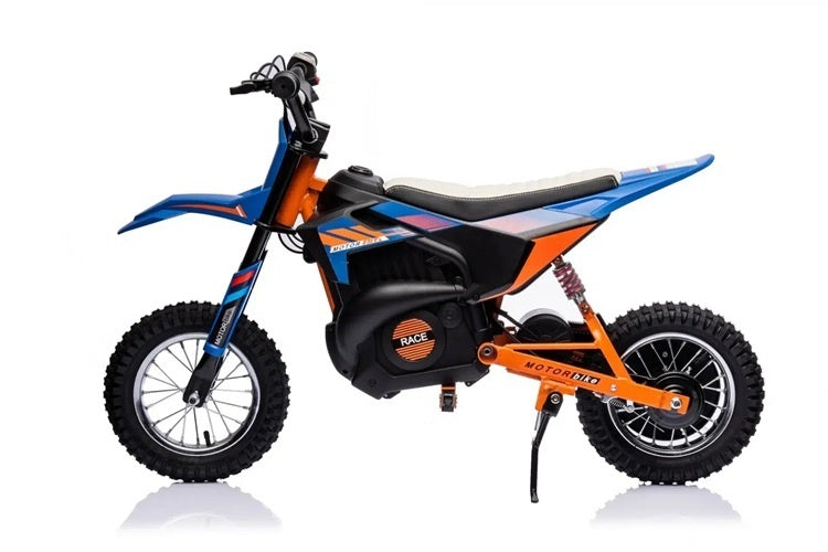 Crossmotor, 24 Volt Elektrische Kinder Motor Met Geveerde Wielen