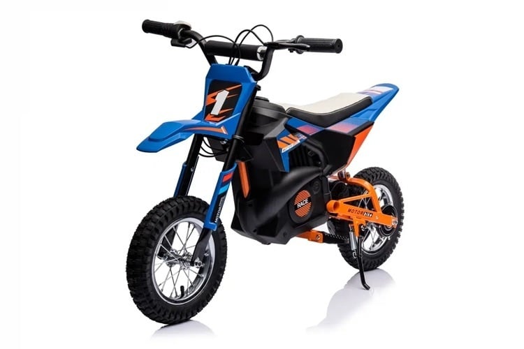 Crossmotor, 24 Volt Elektrische Kinder Motor Met Geveerde Wielen
